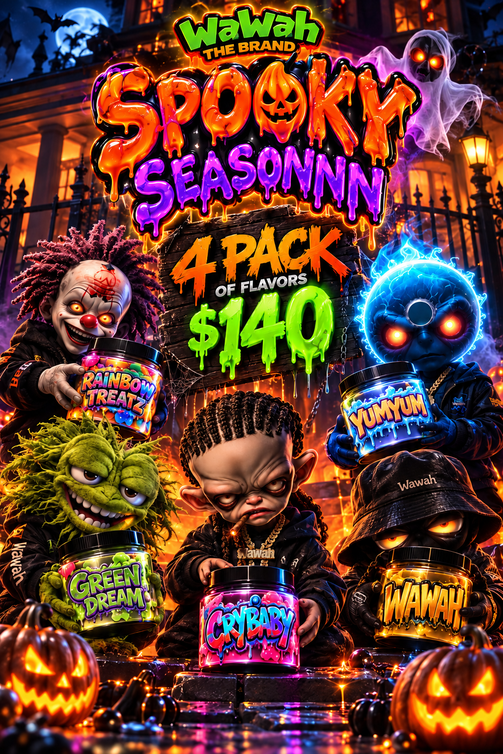Wawah Spooky Season 4-Pack